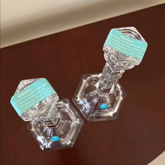 Tiffany & Co. Crystal Candle Holders - Picture 7 of 7